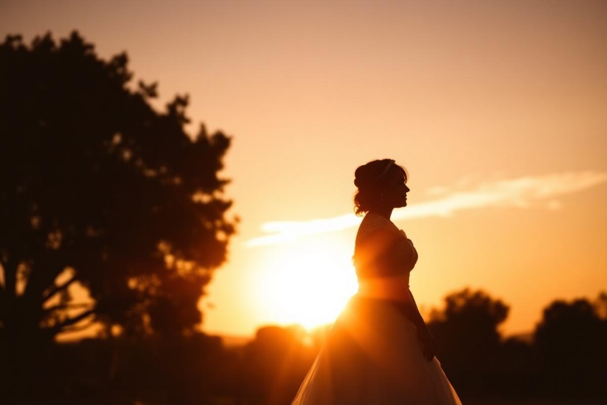 Golden hour silhouette